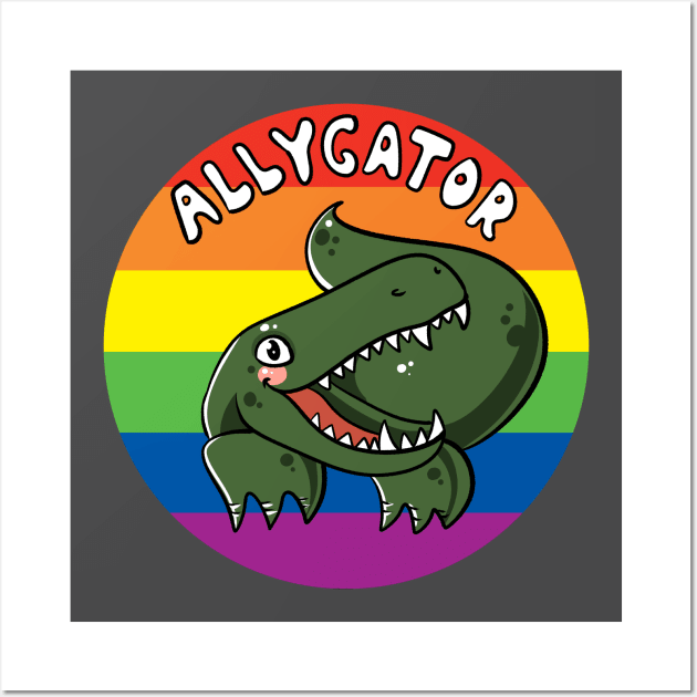 Allygator | LGBTQ Ally Wall Art by Bad Witch